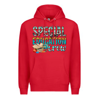Red special education crew Premium Hoodie - texasbilliewilder