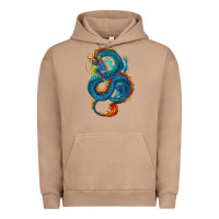 Pigment Burro Blue dragon Urban Hoodie - RanaPortraitStore