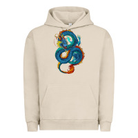 Pigment French Oak Blue dragon Urban Hoodie - RanaPortraitStore
