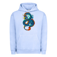Pigment Grape Ice Blue dragon Urban Hoodie - RanaPortraitStore