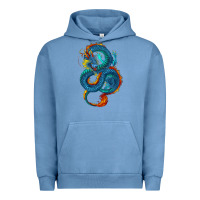 Pigment Pebble Blue Blue dragon Urban Hoodie - RanaPortraitStore