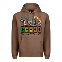 Chestnut battery life of a teacher Premium Hoodie - Zillion Design Studio