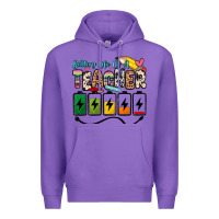 Purple battery life of a teacher Premium Hoodie - Zillion Design Studio