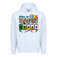 White battery life of a teacher Premium Hoodie - Zillion Design Studio