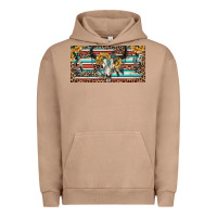 Pigment Burro Boho bull skull and serape Urban Hoodie - RanaPortraitStore