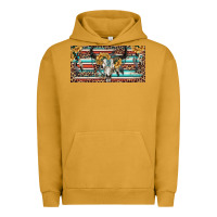 Pigment Peanut Butter Boho bull skull and serape Urban Hoodie - RanaPortraitStore