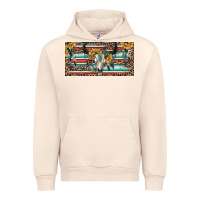 Sandshell Boho bull skull and serape Urban Hoodie - RanaPortraitStore