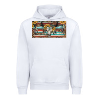 White Boho bull skull and serape Urban Hoodie - RanaPortraitStore