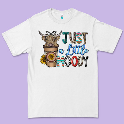 Just A Latte Moody Premium Tee Designed By Cowhidedigitalart