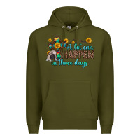 Army Green a lot can happen in three days Premium Hoodie - Zillion Design Studio
