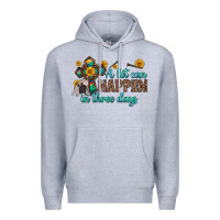 Heather Grey a lot can happen in three days Premium Hoodie - Zillion Design Studio