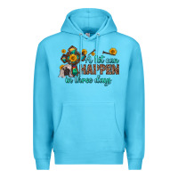 Ocean Blue a lot can happen in three days Premium Hoodie - Zillion Design Studio
