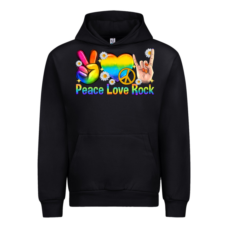 Peace Love Rock Pride Urban Hoodie by texasbilliewilder | Teevron