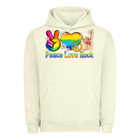 Pigment Pistachio peace love rock pride Urban Hoodie - texasbilliewilder