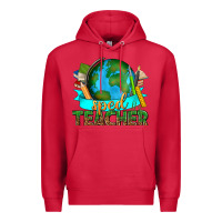 Cardinal sped teacher with earth globe Premium Hoodie - texasbilliewilder