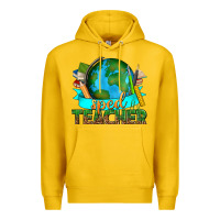 Lemon sped teacher with earth globe Premium Hoodie - texasbilliewilder