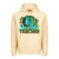Pina Colada sped teacher with earth globe Premium Hoodie - texasbilliewilder