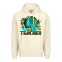 Sandshell sped teacher with earth globe Premium Hoodie - texasbilliewilder