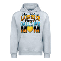 Heather Grey my favorite lacrosse player calls me mom Urban Hoodie - Zillion Design Studio