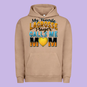 My Favorite Lacrosse Player Calls Me Mom Urban Hoodie Designed By Zillion Design Studio