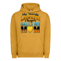 Pigment Peanut Butter my favorite lacrosse player calls me mom Urban Hoodie - Zillion Design Studio