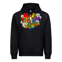 Black pride bee with daisy lgbtq Urban Hoodie - texasbilliewilder