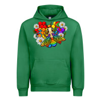 Emerald pride bee with daisy lgbtq Urban Hoodie - texasbilliewilder