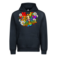 Navy pride bee with daisy lgbtq Urban Hoodie - texasbilliewilder