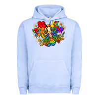 Pigment Grape Ice pride bee with daisy lgbtq Urban Hoodie - texasbilliewilder