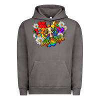 Pigment Tornado pride bee with daisy lgbtq Urban Hoodie - texasbilliewilder