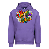 Tulip pride bee with daisy lgbtq Urban Hoodie - texasbilliewilder