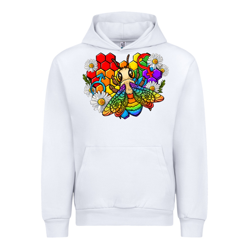 Pride Bee With Daisy Lgbtq Urban Hoodie by texasbilliewilder | Teevron