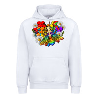 White pride bee with daisy lgbtq Urban Hoodie - texasbilliewilder