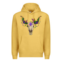 Antique Gold mardi gras bullskull Premium Hoodie - RanaPortraitStore