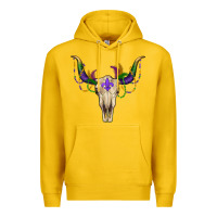 Lemon mardi gras bullskull Premium Hoodie - RanaPortraitStore