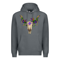 Rock mardi gras bullskull Premium Hoodie - RanaPortraitStore
