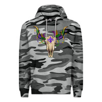 Slate Camo mardi gras bullskull Premium Hoodie - RanaPortraitStore