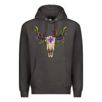 Smoke mardi gras bullskull Premium Hoodie - RanaPortraitStore
