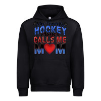 Black my favorite hockey player calls me mom Urban Hoodie - Zillion Design Studio