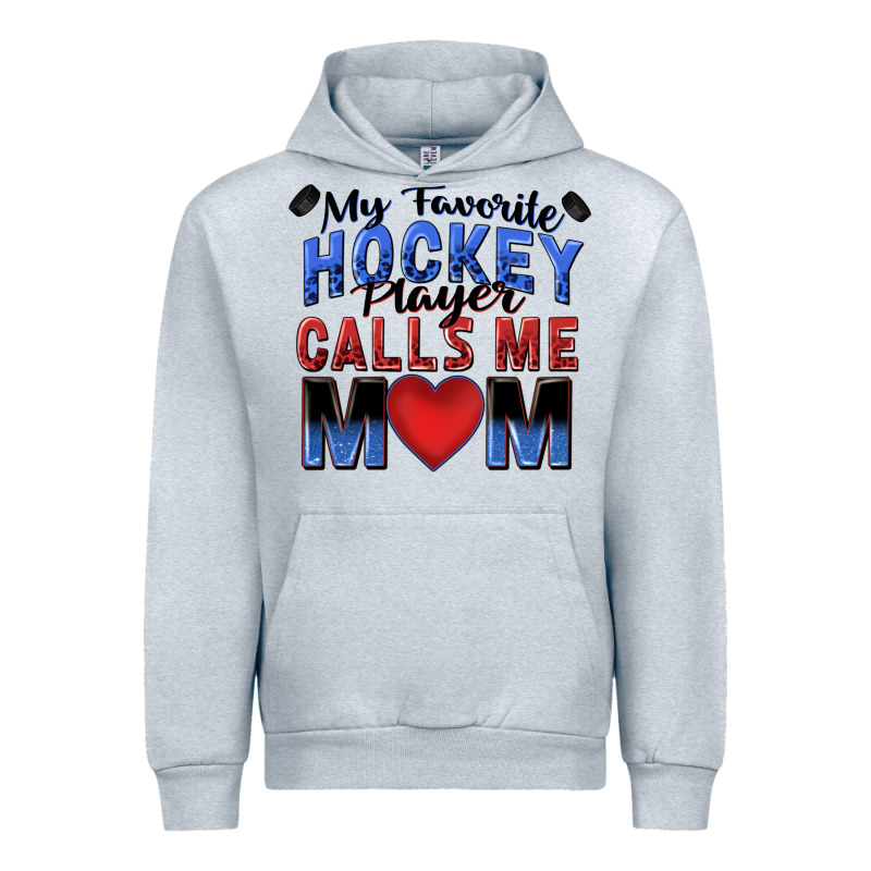 My Favorite Hockey Player Calls Me Mom Urban Hoodie by Zillion Design Studio | Teevron