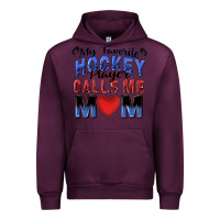 Mauve Wine my favorite hockey player calls me mom Urban Hoodie - Zillion Design Studio