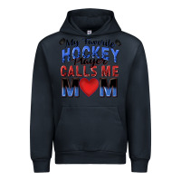 Navy my favorite hockey player calls me mom Urban Hoodie - Zillion Design Studio