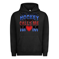 Pigment Black my favorite hockey player calls me mom Urban Hoodie - Zillion Design Studio