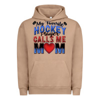 Pigment Burro my favorite hockey player calls me mom Urban Hoodie - Zillion Design Studio