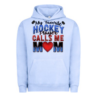 Pigment Grape Ice my favorite hockey player calls me mom Urban Hoodie - Zillion Design Studio