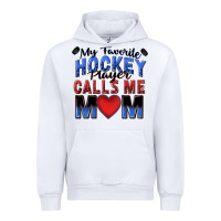 White my favorite hockey player calls me mom Urban Hoodie - Zillion Design Studio