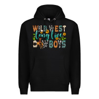 Black wild west long live cowboys Premium Hoodie - Zillion Design Studio