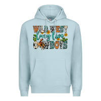 Blue Mist wild west long live cowboys Premium Hoodie - Zillion Design Studio