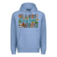 Colony Blue wild west long live cowboys Premium Hoodie - Zillion Design Studio