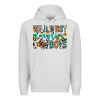 Dove Grey wild west long live cowboys Premium Hoodie - Zillion Design Studio
